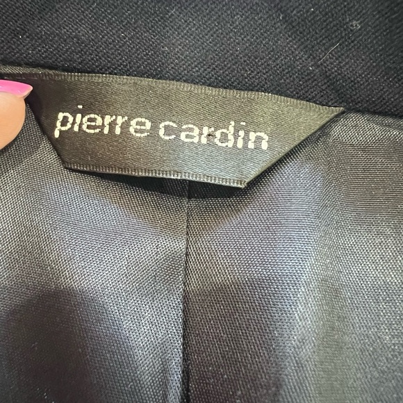 Vtg Men’s Pierre Cardin 100% Wool Dark Blue Single Breasted Blazer 42/44 R - Picture 5 of 12